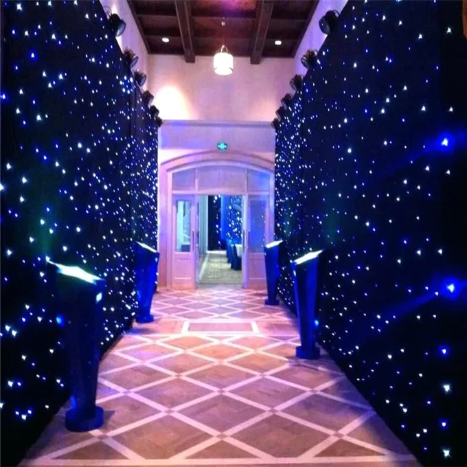 led wedding lighted curtain star cloth backdrop