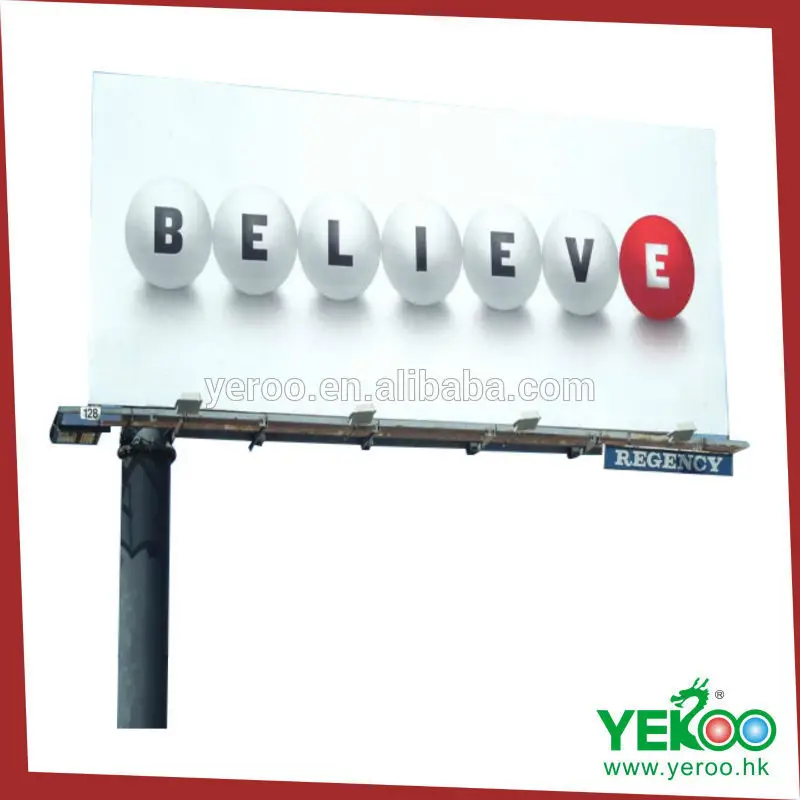 Large open shape flag advertising steel structure unipolarity galvainzed shield