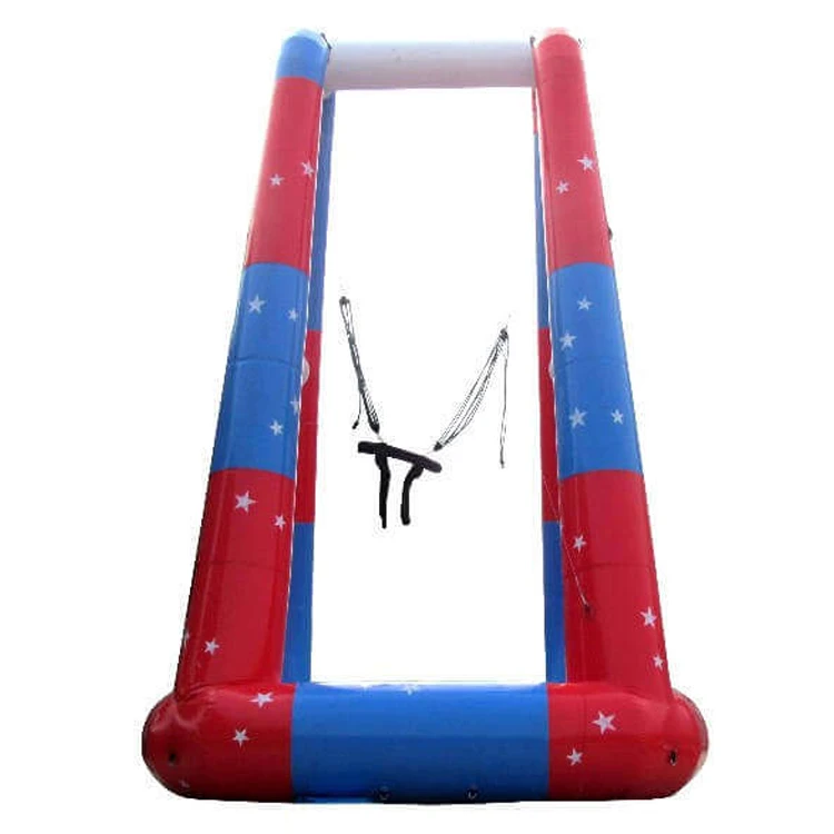 
Funny crazy theme park inflatable bungee jumping trampoline for adult kids 