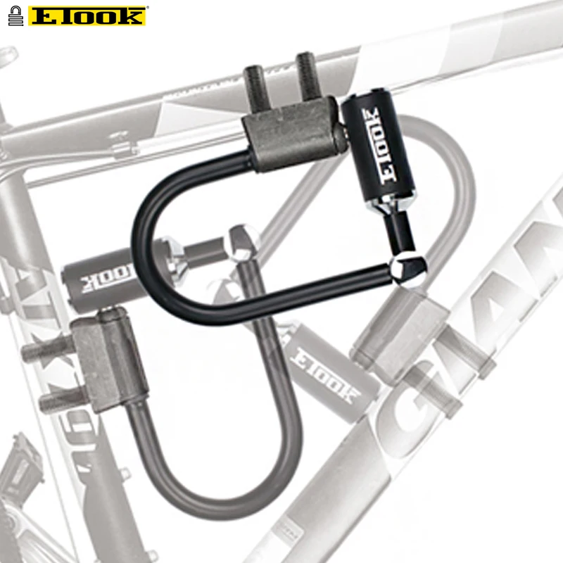 13 mm Anti-theft Single Side Lock Bicycle Lock U Lock with Holder,2 Keys