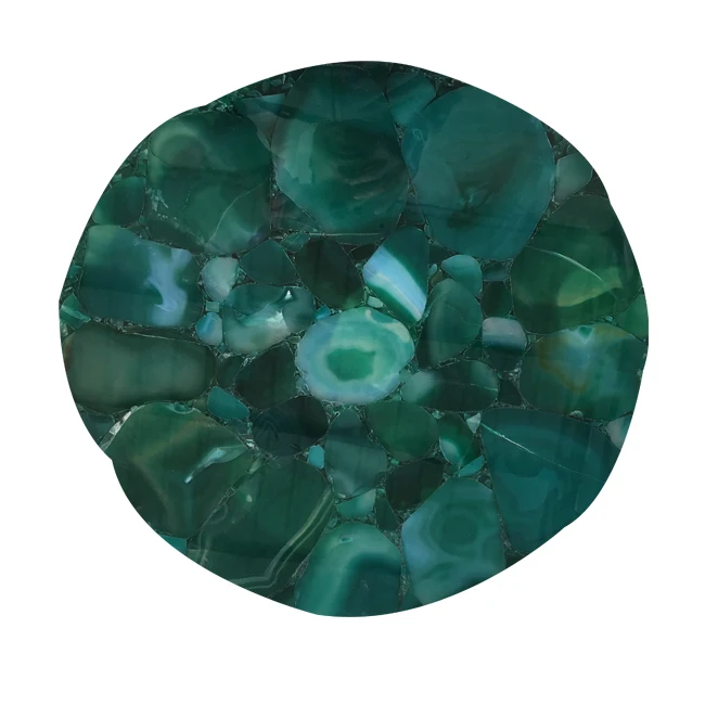 China Alibaba Wholesale Large Blue Agate Stone Slab For Bars Table Top