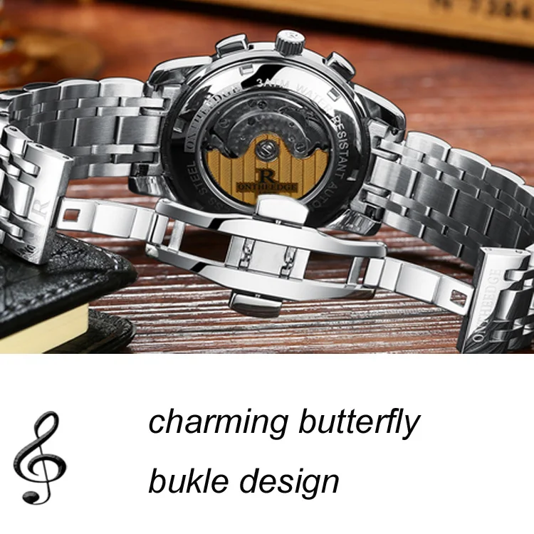 
2018 Customize real nail ice blue sunglass dial stainless steel ck business watch men watches reloj luxury montres hommes 