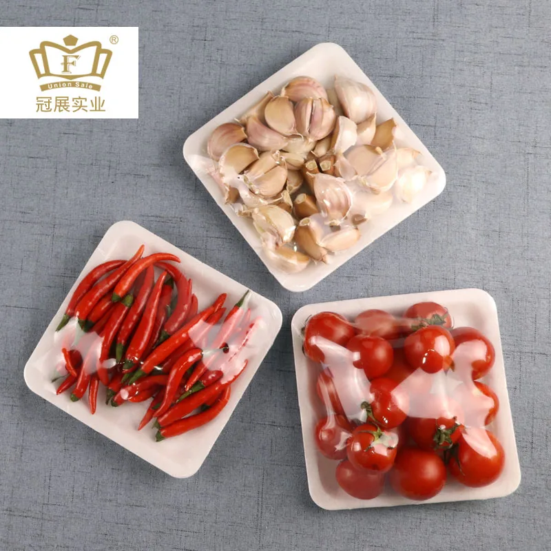 13.5*13.5cm ps material disposable plastic foam tray party snacks foam plate food grade eps material foam tray and for BBQ