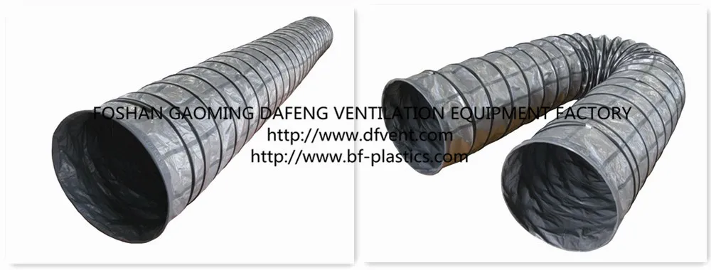 20' 500mm grey HAVC insulated flex duct air duct