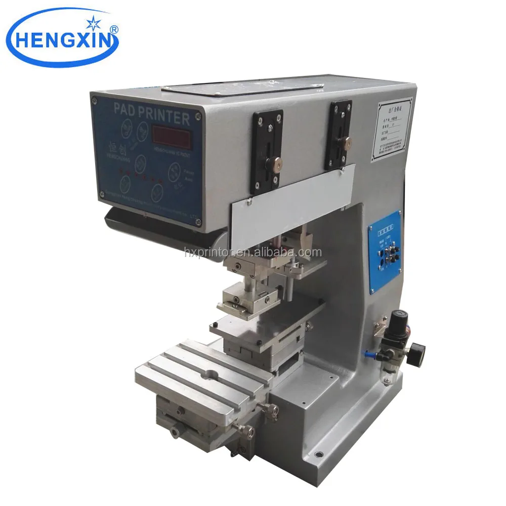 HX-MINI Factory Price Pneumatic Single Color Toothbrush Mini Pad Printing Machine for Plastic Glasses Wooden Hardware