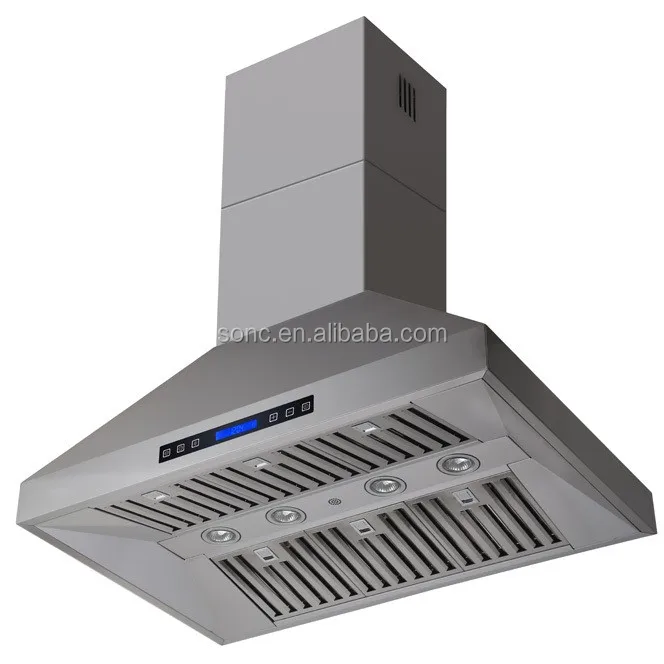 High Quality Island Mounted BBQ Range Hood