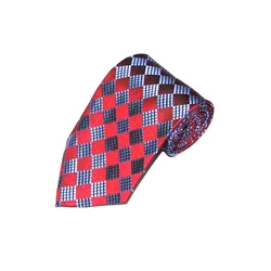 Customized High Quality Red Silk Tie for Suit