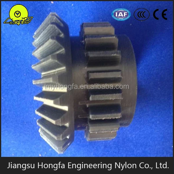 custom made plastic nylon bevel gears from factory supply