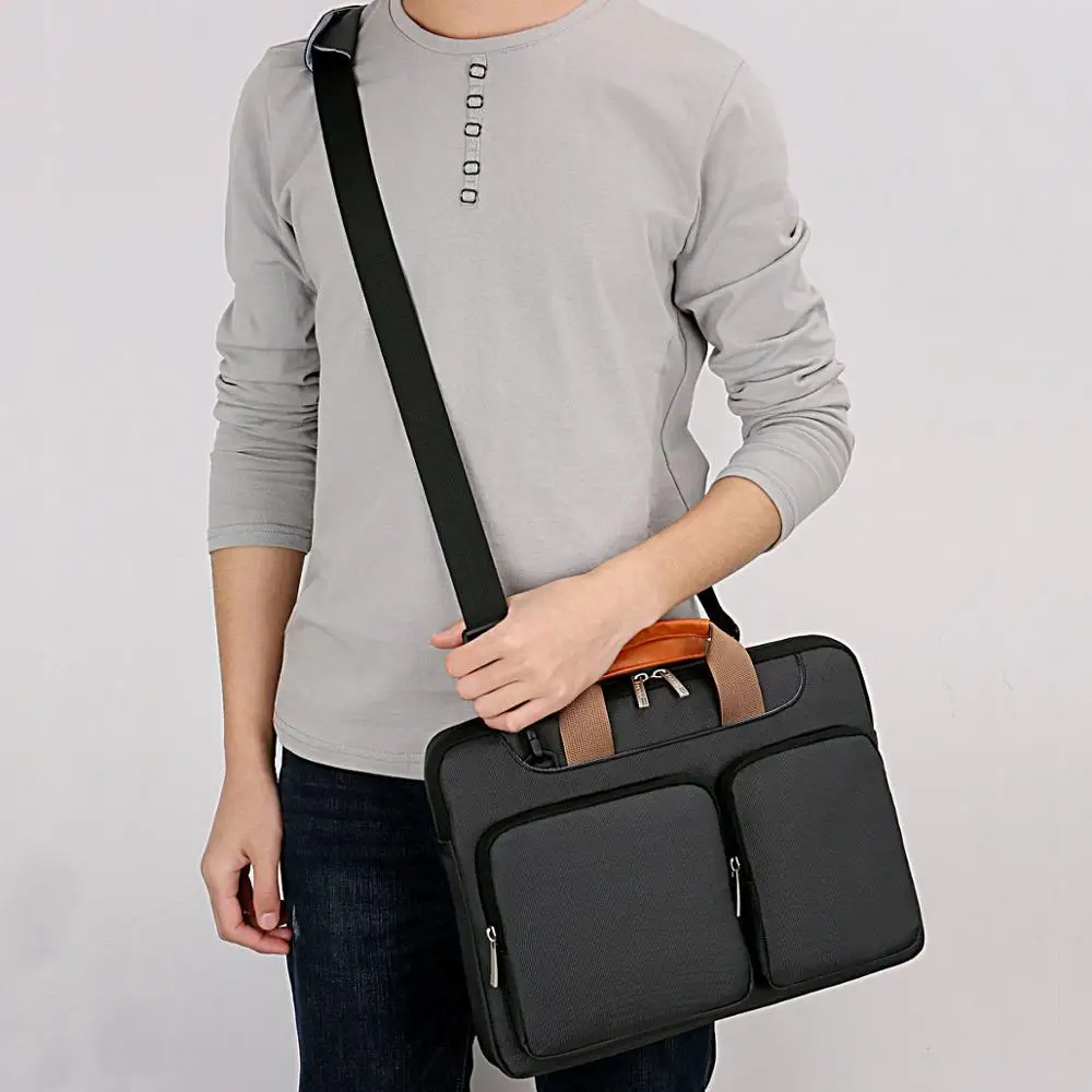 Wholesale Custom 14 Inch  Protective Laptop Shoulder Bag Sleeve Case With Water Repellent And Soft Lining
