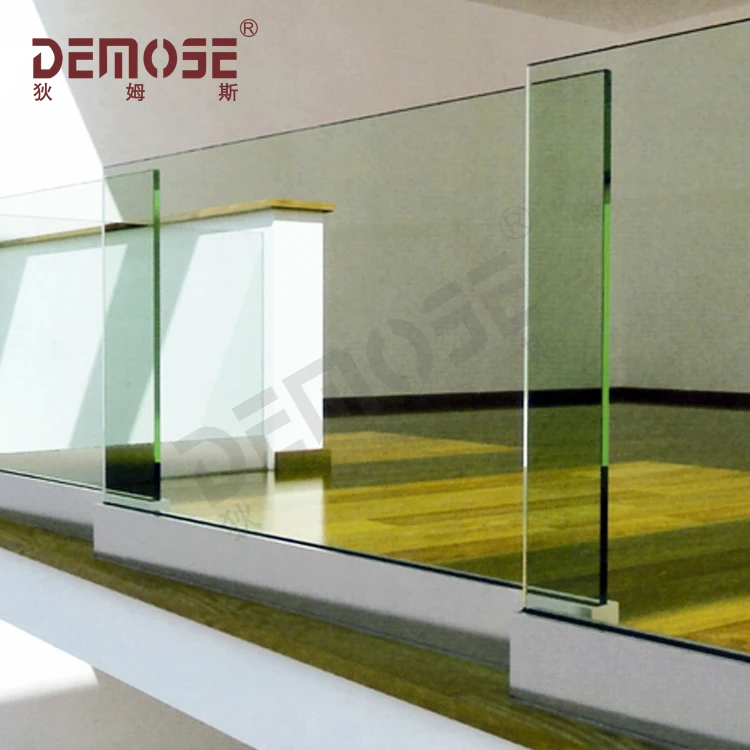 manufacturer u channel frameless glass terrace balustrade