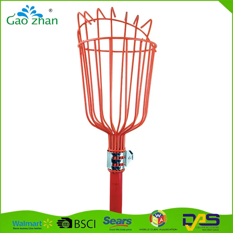 Garden tool long handle telescopic fruit picker