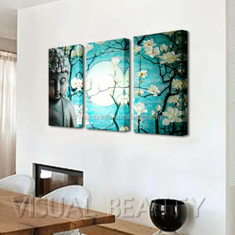 Buddha Oil Painting On Canvas/3D Buddha Painting/Indian Buddha Oil Paintings