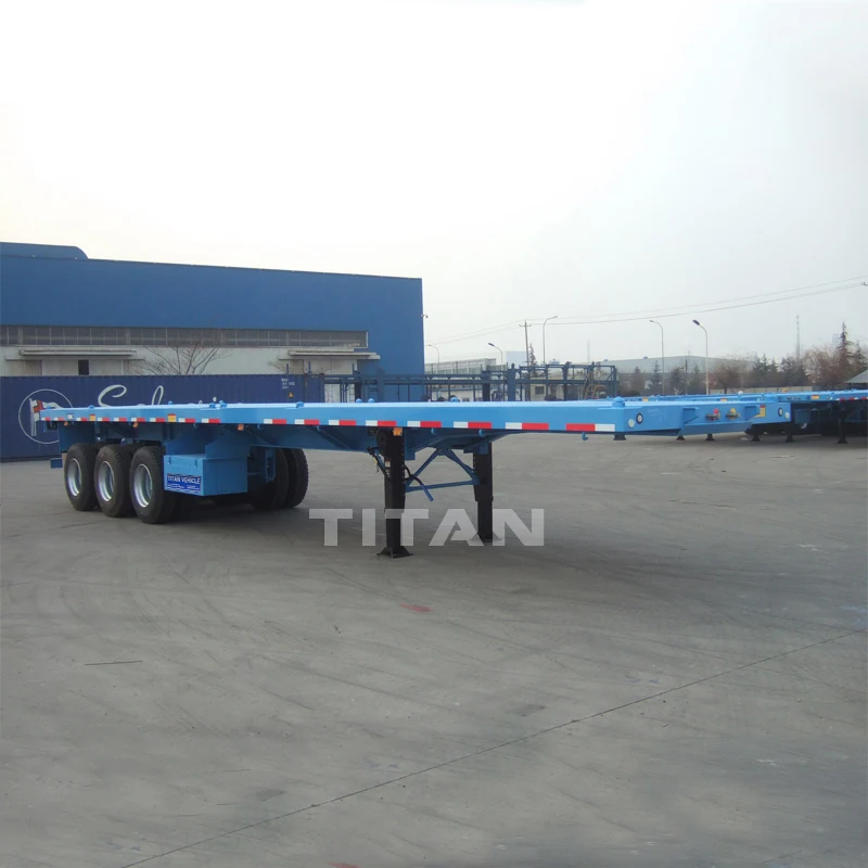 heavy duty tandem axle 20 foot 40 foot custom cargo trailer manufacturers container flatbed trailer manufacturers