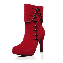 Elegantné dámske kozačky na podpätku z Aliexpress