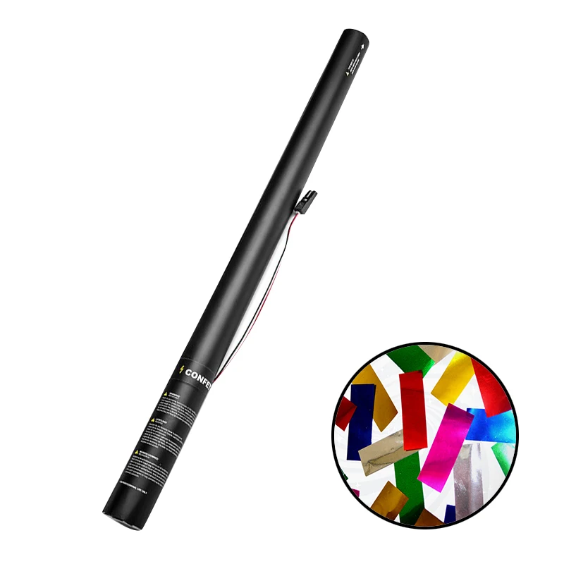 Club Party Toys Wholesale Factory Price 80cm Electric Confetti Cannon With Tube And Iron Cannon