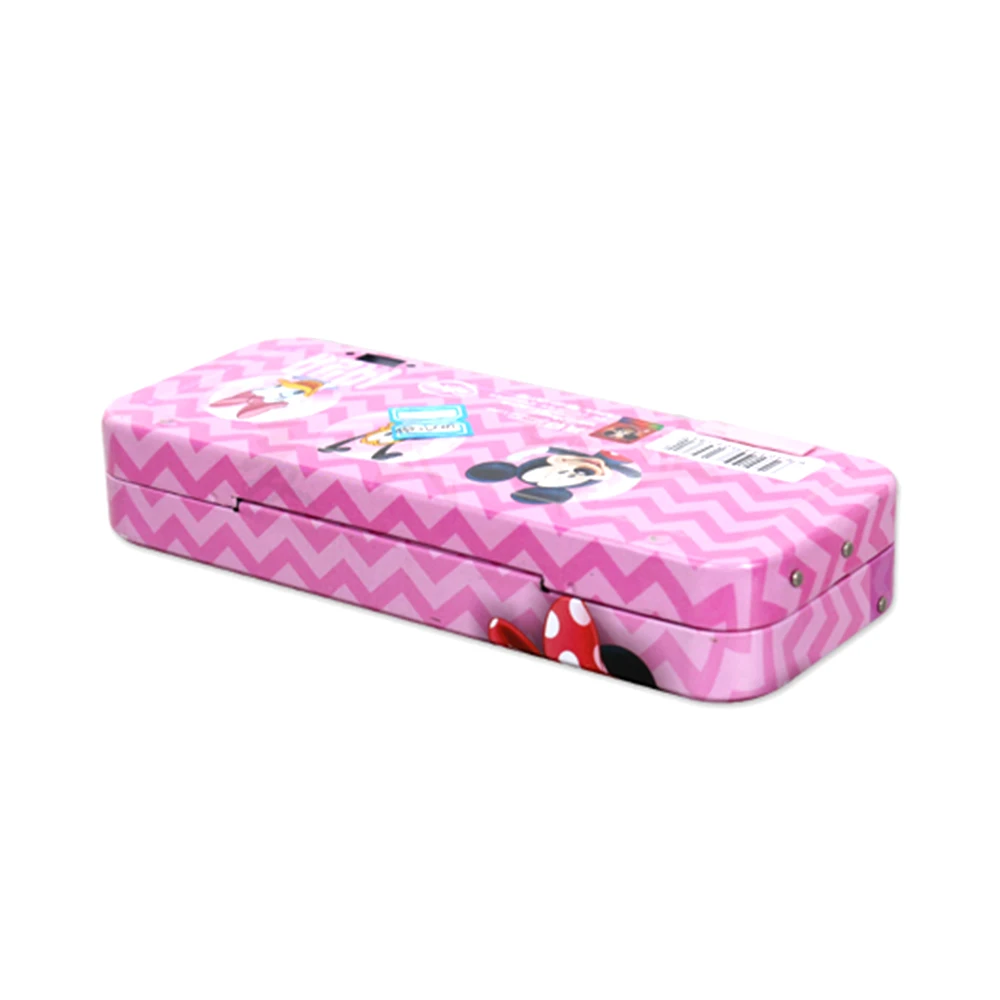 Wholesale custom 3 layers school metal pencil case tin pencil box