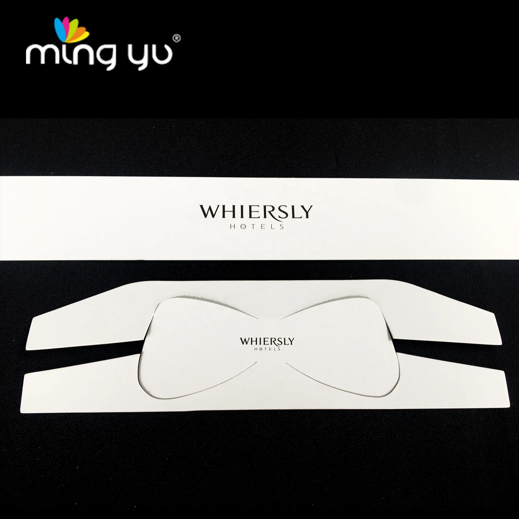 Manufactural High Quality Cuctom Made paper Collar Band, Collar Strip