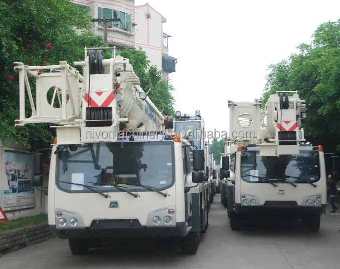 sinomach 36 ton mobile truck crane or together work excavator, loader motor grader or parts