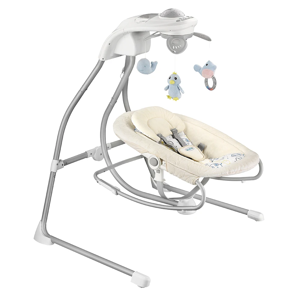 New Born Baby Bedroom Rocker Multifunction Electric Infant Cradle Baby Swing Bouncer Rocker