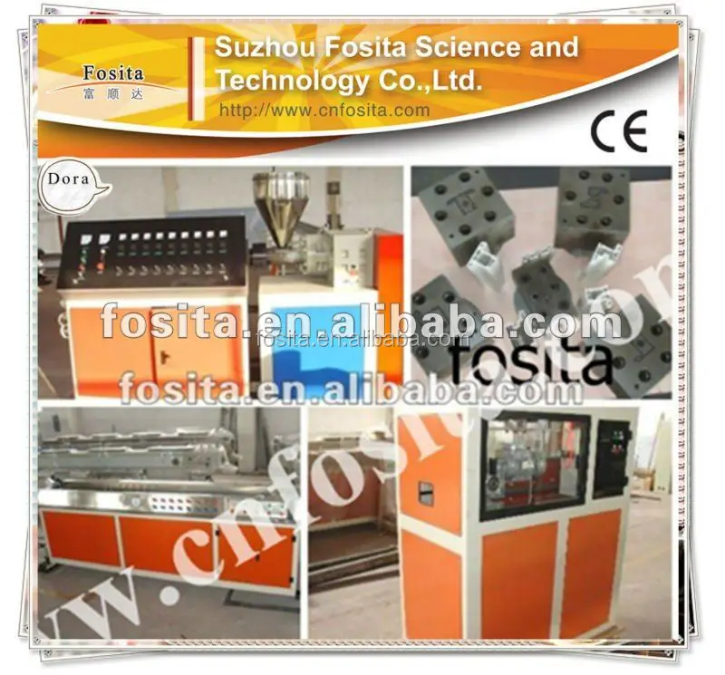 PVC profile extrusion machine/window frame