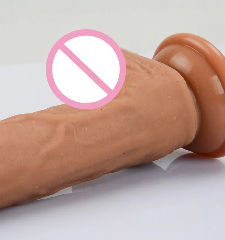 
Very HOT realistic artificial 7.5in 8.5in flexible silicone dildo penis with study suction cup for men sex GOOD QUALITY 