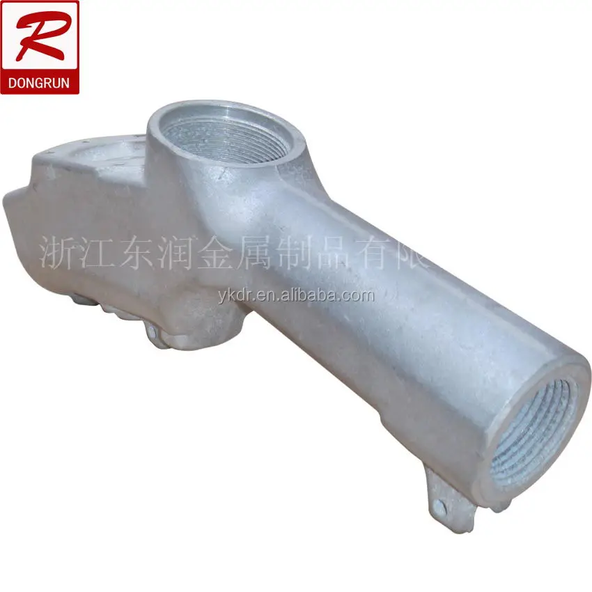 aluminum die casting China foundry supply aluminum alloy Gravity casting Cast nozzle body aluminum flange