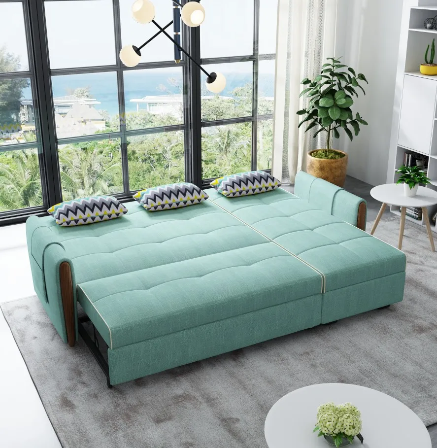 Modern design Living room best fabric corner sofa bed sofa come bed folding furniture with storage