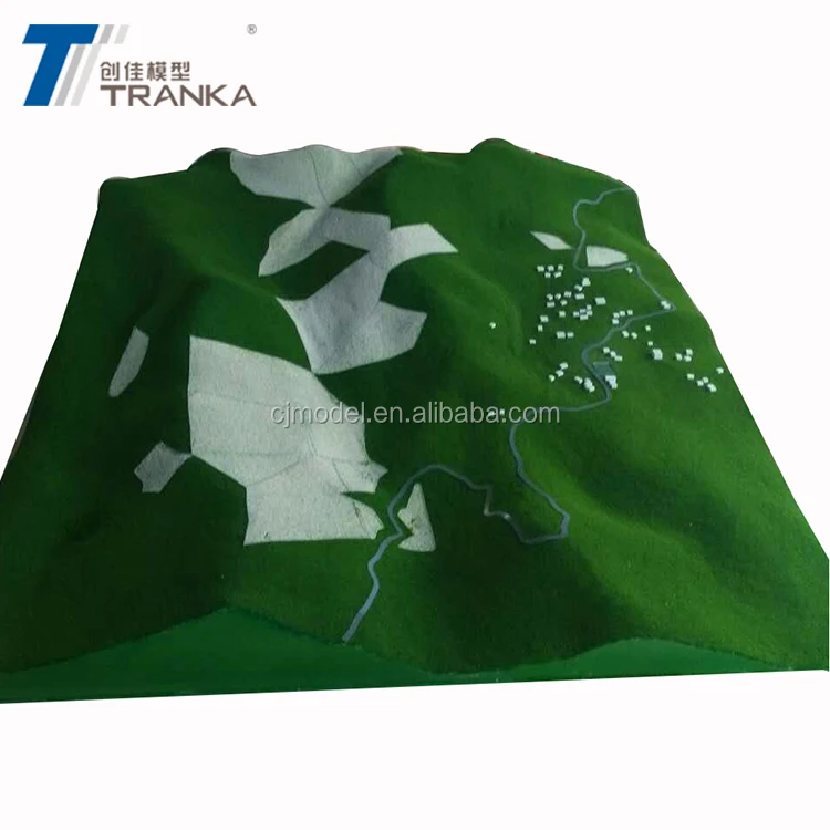 ABS Material Topographical Model for Urban Planning Development ,topo Model