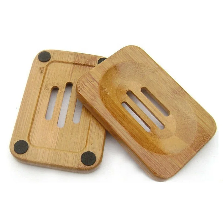 2023 Hot Home Decor Best Sellers Wooden Bamboo Soap Dish Holder Bar Dish