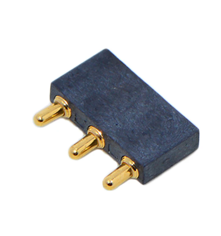 Customized Spring Battery Connector 3 Pin,Battery Spring Pogo Pin Connector,Spring Loaded Contact Pin