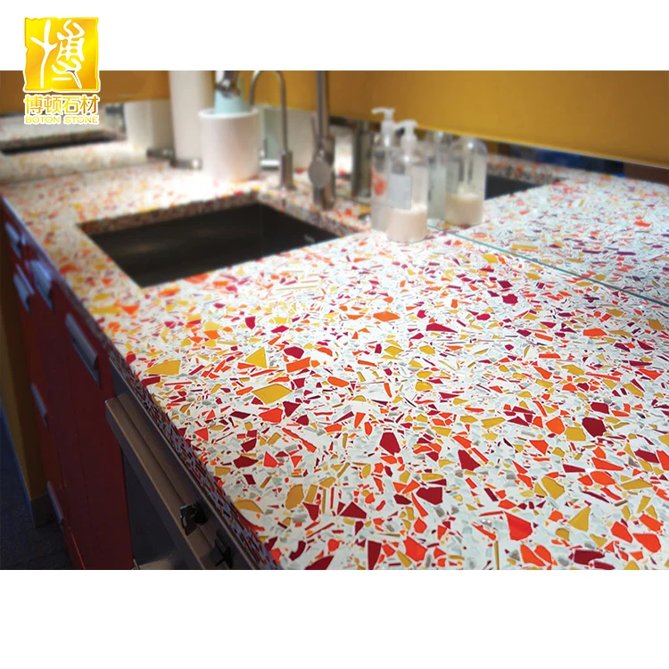 Multicolor Terrazzo Tiles Terrazzo Table Cheap Price Natural Artificial Stone Graphic Design Cut to size 5.58mpa 75.8mpa BTTT012 (60775045557)