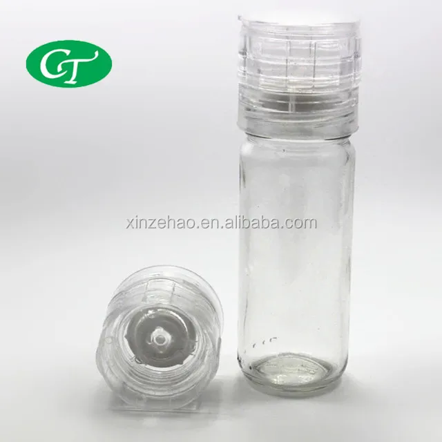 high quality salt and pepper plastic bottle with caps