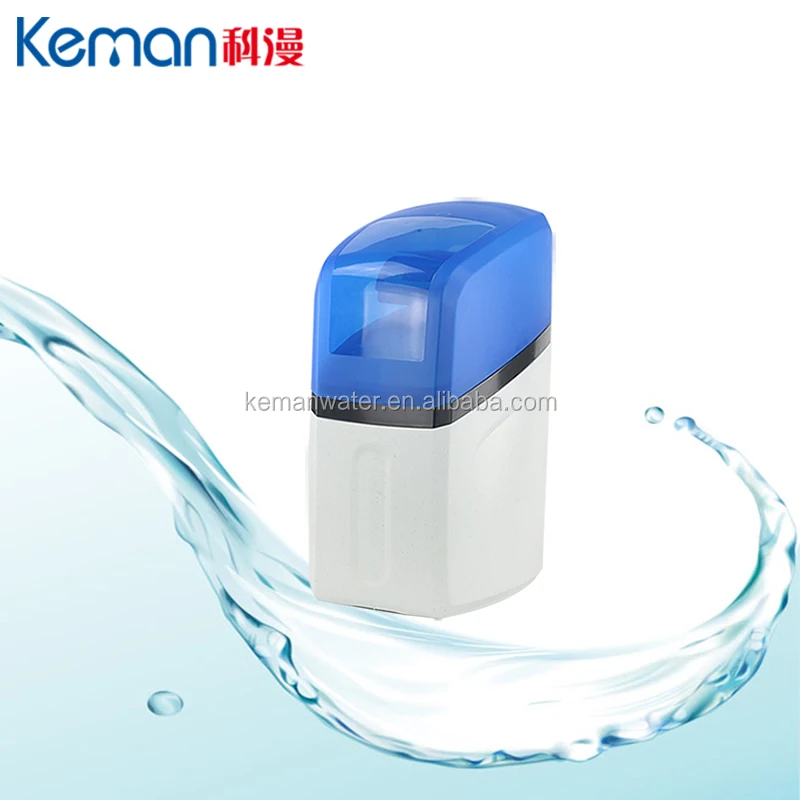 Keman brand small water softener with blue cover