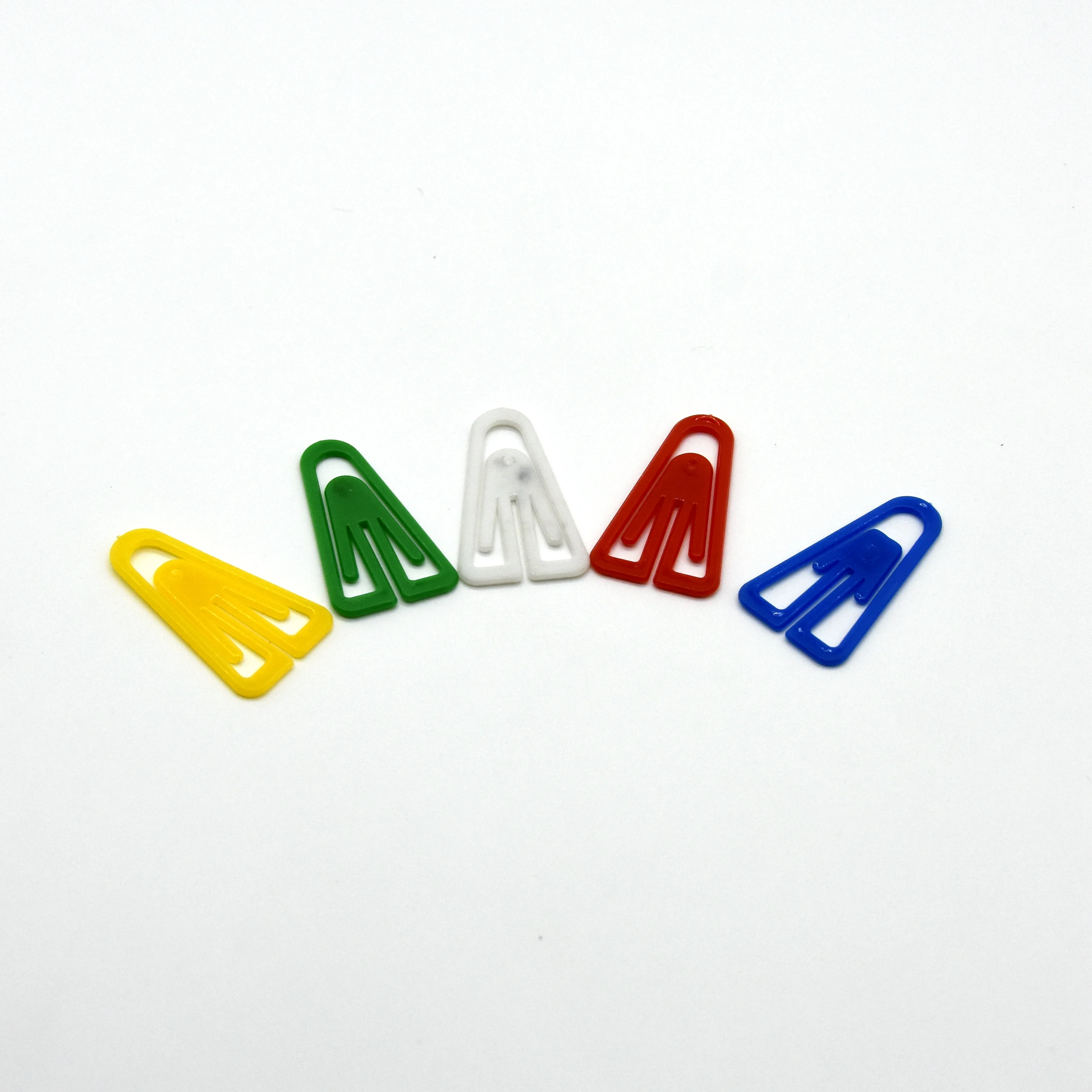 Office unique shaped plastic types of paper clips
