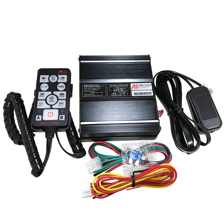 12 В проводной контроллер сирены 200 Вт Предупредительная сигнализация электронная сирена звуковой динамик