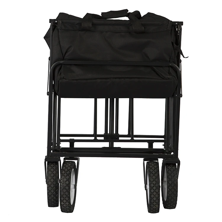 high quality Outdoor wagon 4 wheels utility garden trolley wagon camping folding cart