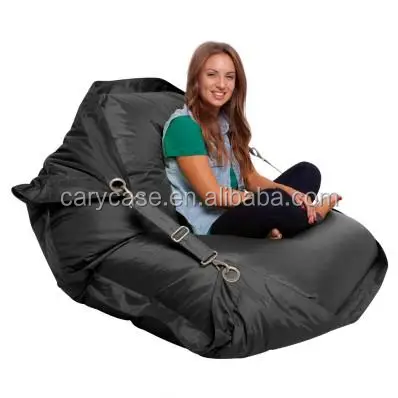 Flexible Comfortable adults bean bag chair with belts, SAFE outdoor beanbag furniture sofa seat