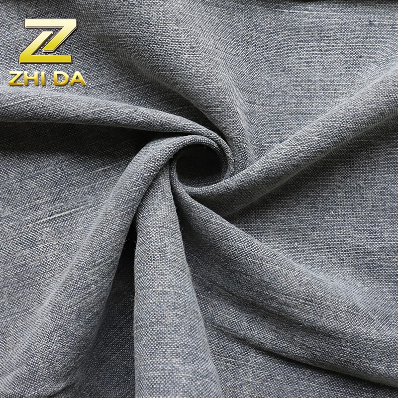 Cheap upholstery fabric with wash treatment woven jute fabric for  for sofa bag curtain