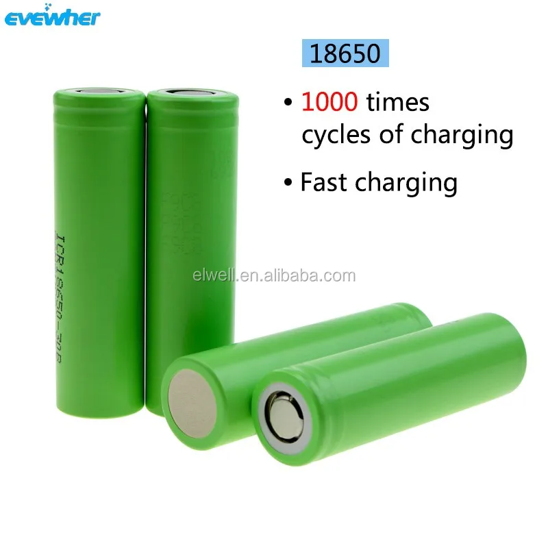 
Electronic Cigarette Battery 3.7v 3000mAh Vape Battery 18650 from Korea 