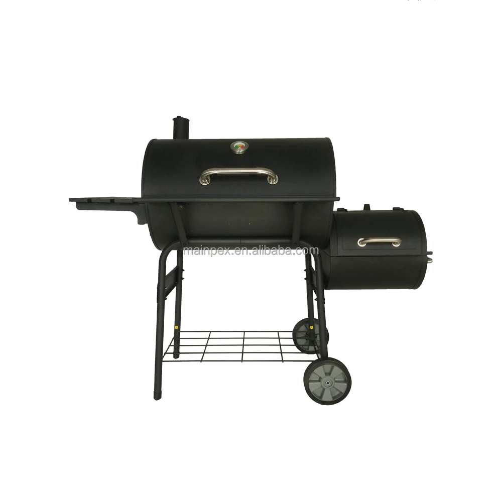 Moveable Barbecue Charcoal BBQ Grill With House Gate Grill Designs