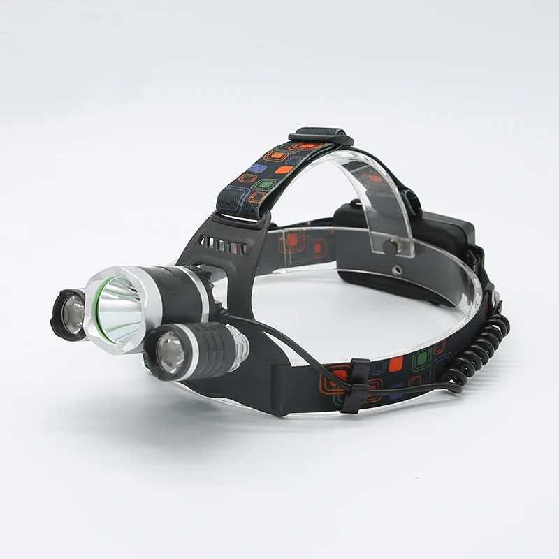 
High power led headlamp with rechargeable battery for camping 