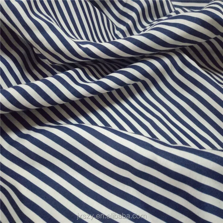 Stripe Digital Print 16mm Silk Cotton Fabric