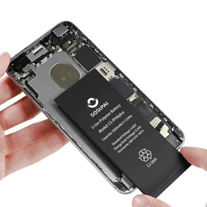 
Soslpai original mobile phone battery 2920mAh(11.12Wh) long life battery for iphone 6 plus 