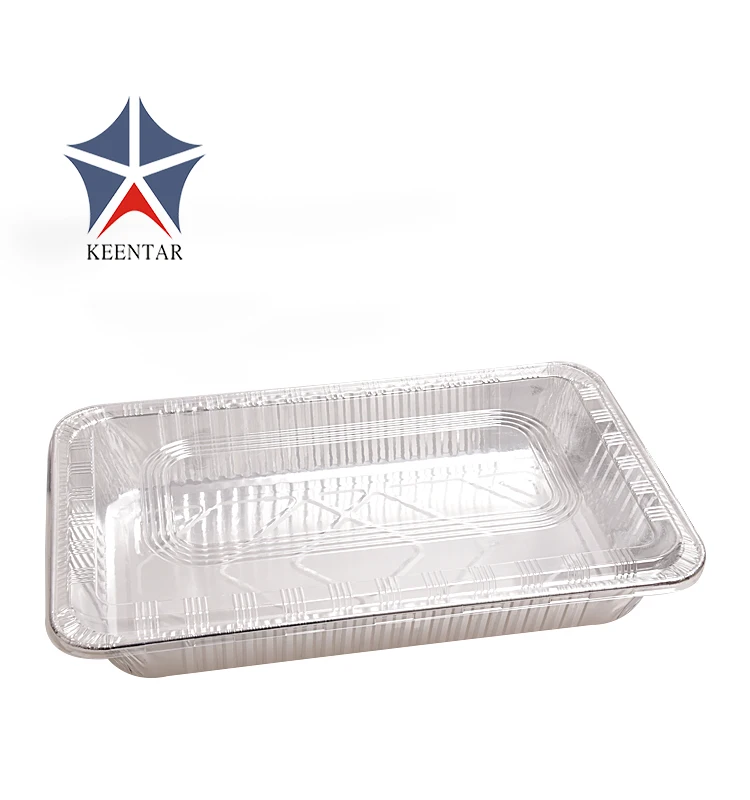 Полноразмерные пищевые контейнеры на вынос, лоток из алюминиевой фольги для упаковки продуктов