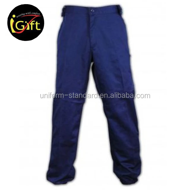 Униформа безопасности из полиэстера, синие брюки, защитная униформа