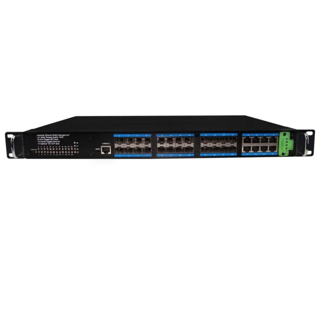 Industrial switch 24 Port SFP Gigabit Ethernet Switch Manageable
