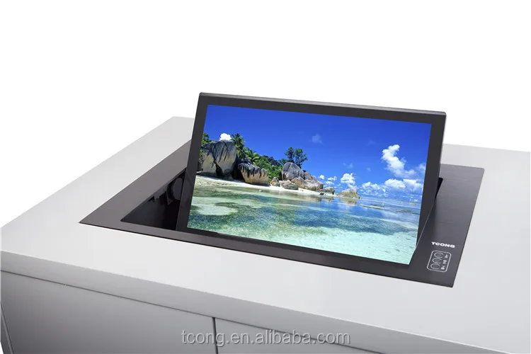 Conference Table Folding LCD Lift Automatically