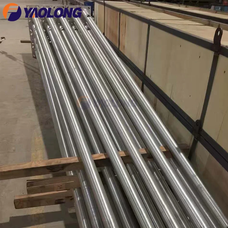 Round Conical Satin Brushed Folding Street Lighting Pole Price/Led Street Light Pole/Street Light Column Foundation