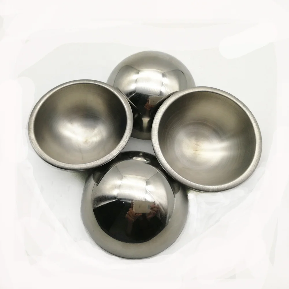 Polished hollow hemisphere ball stainless steel half bowl 50mm 60mm 70mm 80mm 90mm