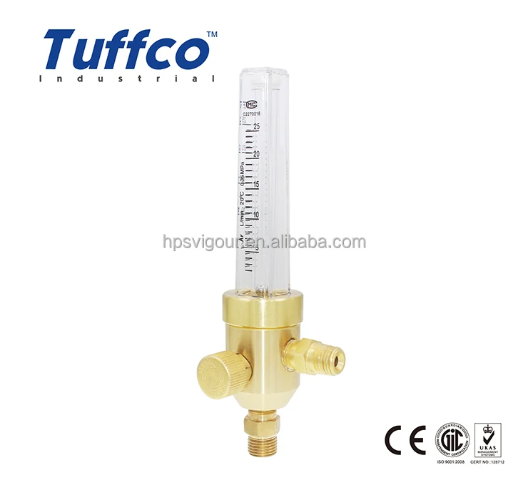 Brass Argon gas CO2 gas flowmeter for gas regulator